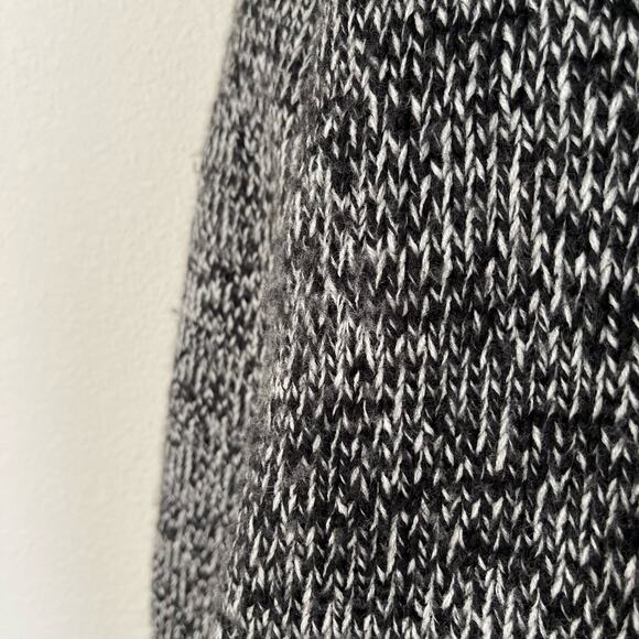 H&M Black White Knit Oversized Wool Blend Cardigan Sweater (S) - Picture 7 of 8